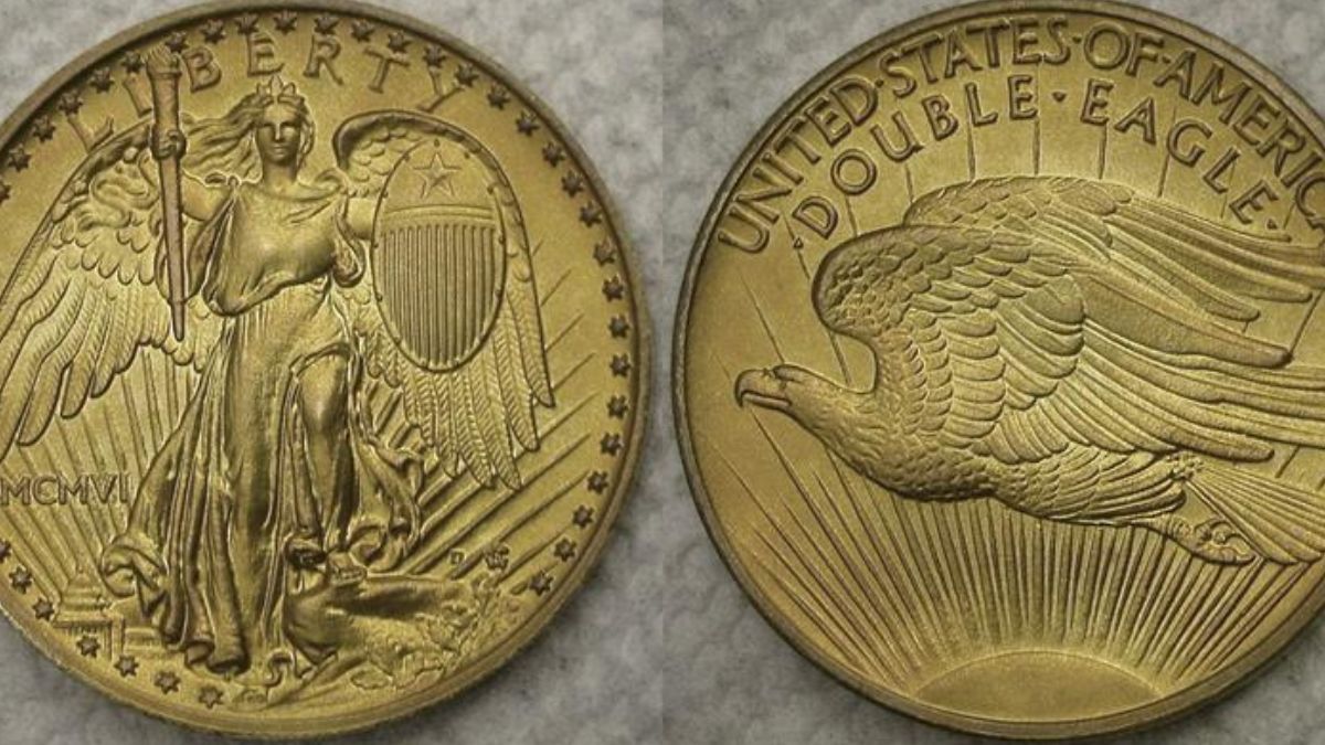 Águila doble por Augustus Saint-Gaudens