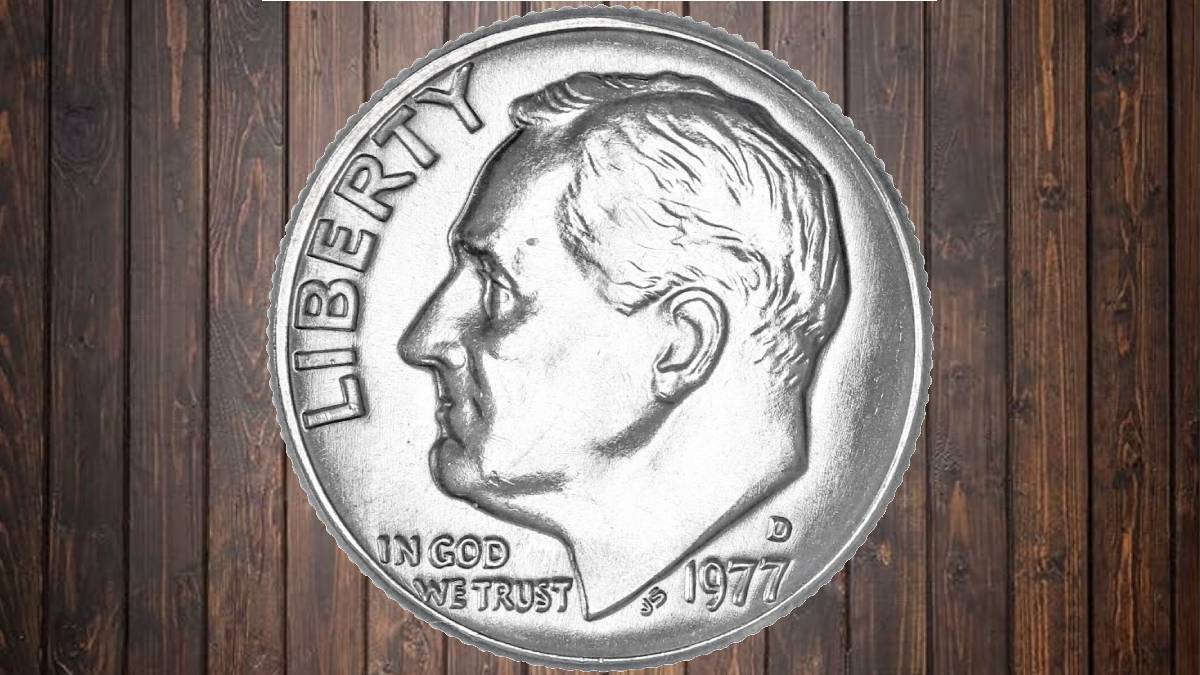 Una moneda de 10 centavos de 1977 con la marca de ceca “D” de Denver puede alcanzar valores significativos.