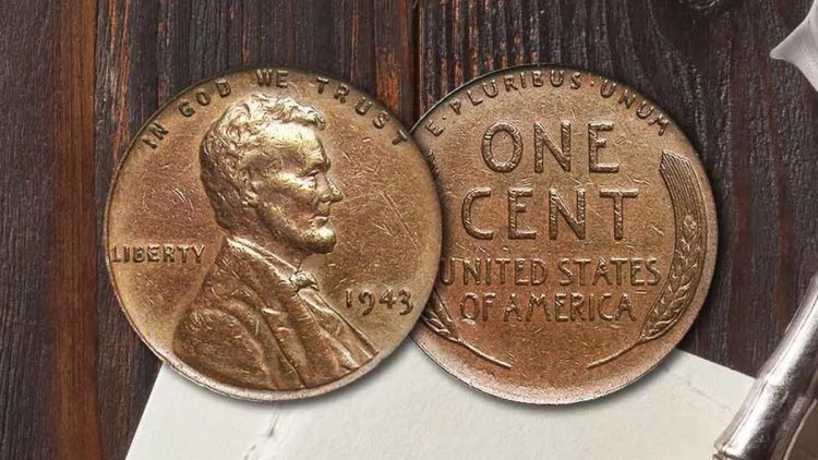 Centavo de cobre de 1943