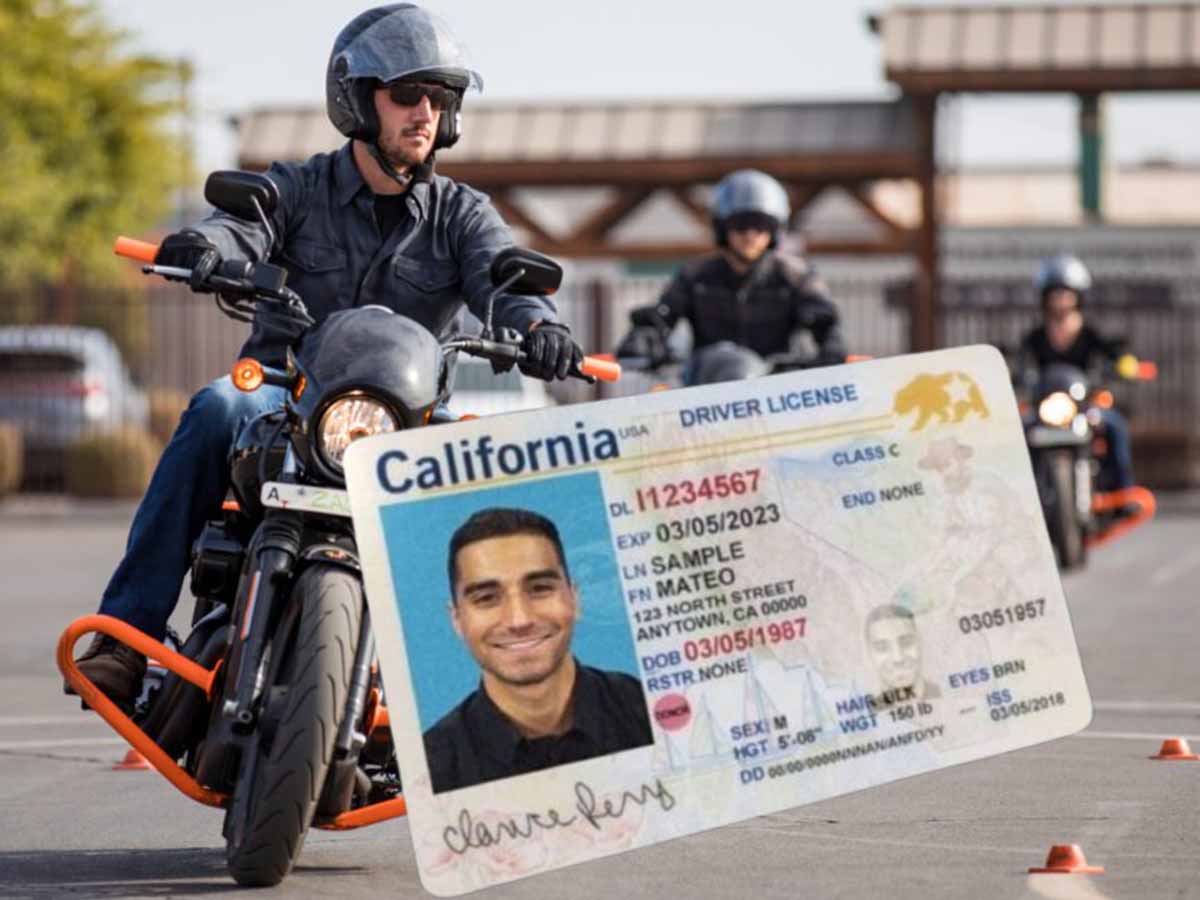 Licencia conducir motocicleta California