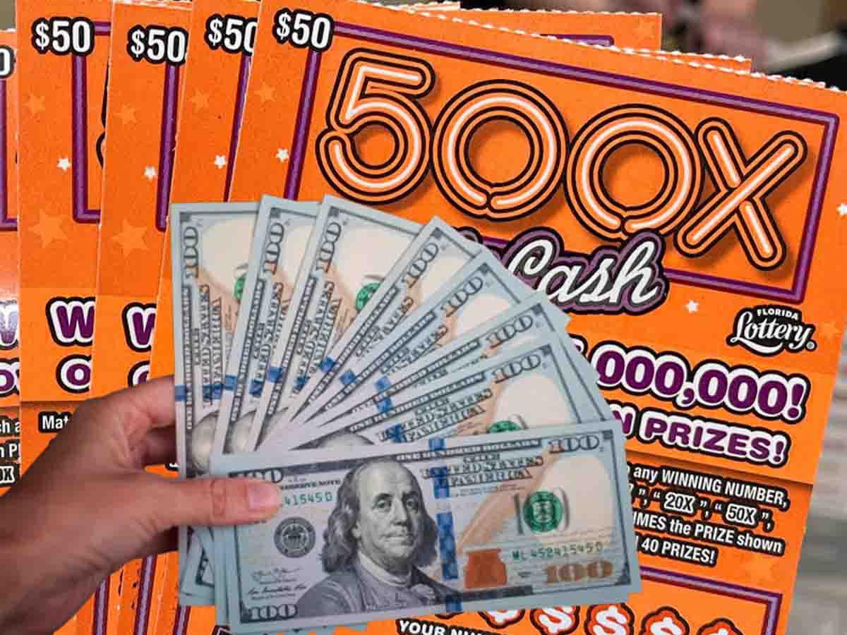 Lotería raspadito 500X the cash