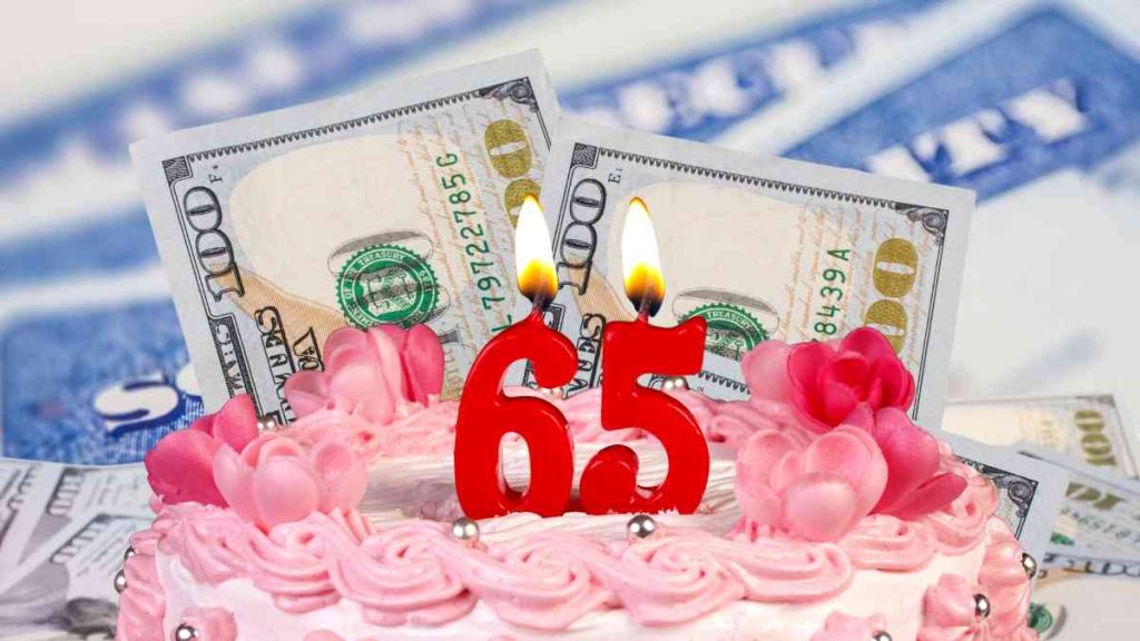 Social Security payment for 65-year-olds