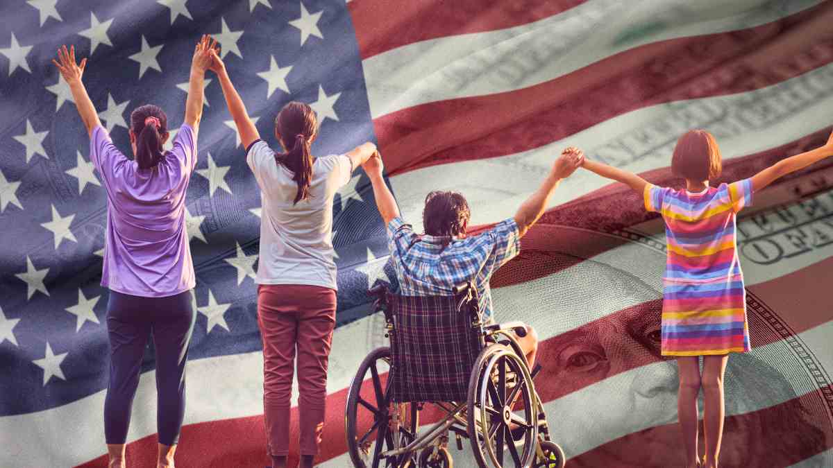 SSDI payment for eligible families in the United States