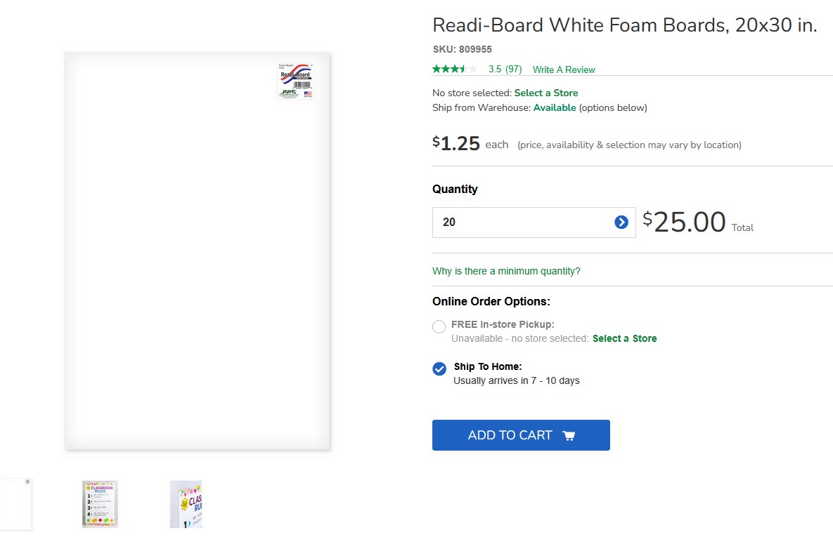 I Insulated My Garage Door for $10 Using Dollar Tree Product: Here’s What Happened! Readi-Board White Foam Boards