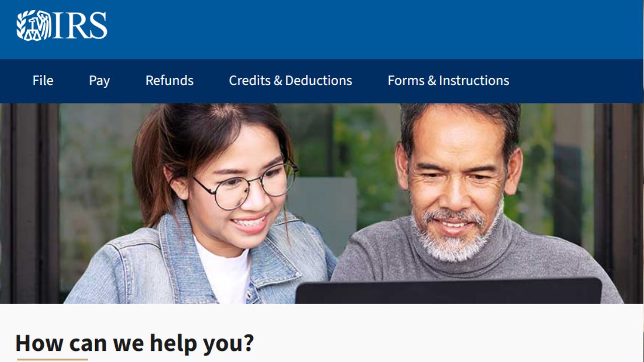 IRS official website - check refunds