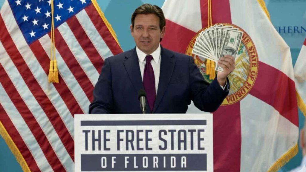 Florida’s Ron Desantis Proposes to Send Huge Tax Refunds of up to $5,000 Florida Property Tax Rebate Program Advances As Legislative Proposal