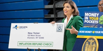 "Inflation Refund checks are on the way for more than eight million New Yorkers," said Governor Kathy Hochul