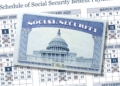 The full calendar for the Social Security benefits in December