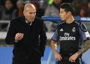 Zinedine Zidane no cambia de opinión sobre James Rodríguez