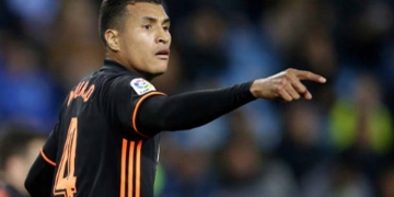 Jeison Murillo nuevamente se quedó sin ser convocado en el Valencia