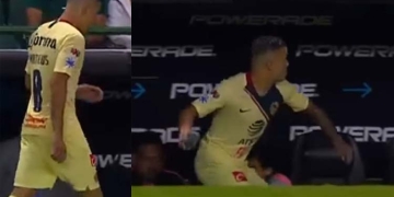Furiosa reacción de Matheus Uribe al ser sustituido en derrota de América