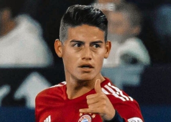 La satisfacción de James Rodríguez, luego del gol y victoria contra el Schalke 04