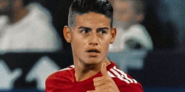 La satisfacción de James Rodríguez, luego del gol y victoria contra el Schalke 04