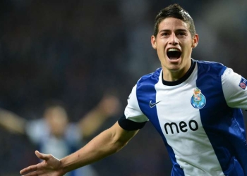 James contra el Benfica: 3 triunfos, 2 derrotas y un gol