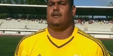 El portentoso físico del arquero de Seychelles