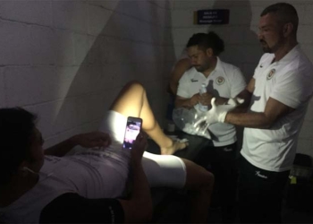¡Sin agua y sin energía en un camerino para partido del Torneo Águila!