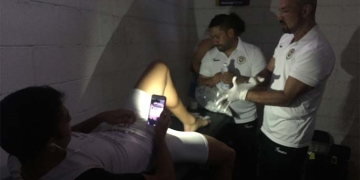 ¡Sin agua y sin energía en un camerino para partido del Torneo Águila!