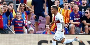 Dos minutos en el Camp Nou, ¡y gol del “Cucho” Hernández al Barcelona!