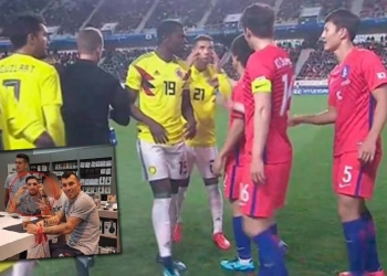 ¡El chileno que repitió el gesto de Edwin Cardona a los coreanos!