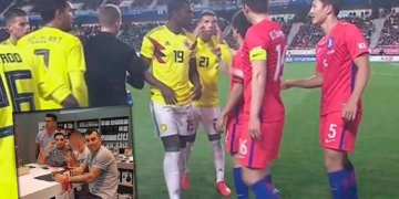 ¡El chileno que repitió el gesto de Edwin Cardona a los coreanos!