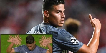 Hinchas de Benfica le responden a James Rodríguez