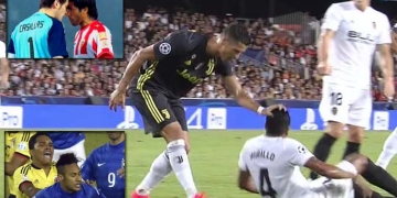 De la agresión de CR7 a Jeison Murillo a otras polémicas de colombianos con súper estrellas