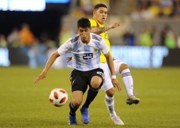 Lo que pasó en el primer tiempo entre la Selección Colombia y Argentina
