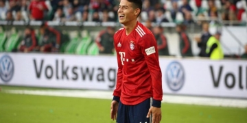 Lujazo de asistencia de James Rodríguez en la Copa de Alemania