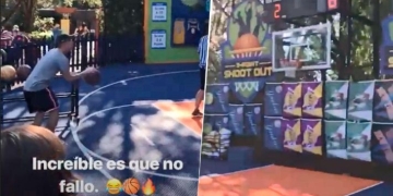 ¡James Rodríguez también es un crack en el baloncesto!