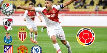Los 300 goles de Falcao, camiseta por camiseta