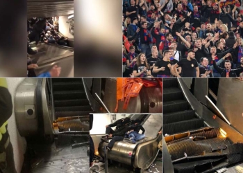 Escalofriante accidente antes de un partido de Champions League