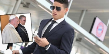 ¡El regalo de James Rodríguez al papa Francisco!