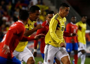 La camiseta con la que James Rodríguez cerró la gira de la Selección Colombia