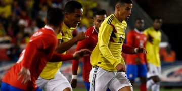 La camiseta con la que James Rodríguez cerró la gira de la Selección Colombia