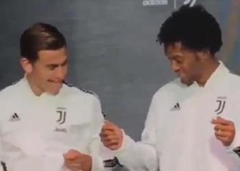 El baile de Juan Guillermo Cuadrado y Paulo Dybala en evento de la Juventus