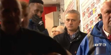 El curioso encuentro entre Yerry Mina y José Mourinho