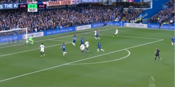 ¡Pudo ser gol de Yerry Mina con el Everton frente al Chelsea!
