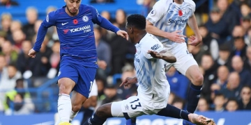 Así le fue a Yerry Mina en su primer partido como titular con el Everton