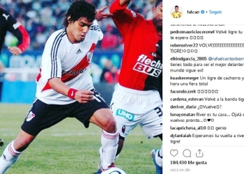 Falcao enloquece a la hinchada de River Plate y hasta Santos Borré se metió