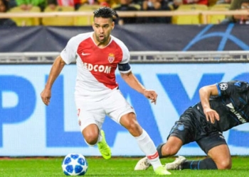 Falcao García, en la formación titular del Mónaco contra Caen