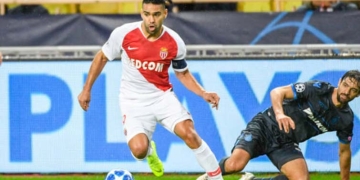 Falcao García, en la formación titular del Mónaco contra Caen