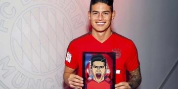 ¡El puesto de James Rodríguez dentro de los 50 mejores futbolistas del mundo!