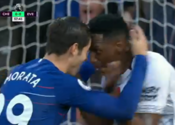 ¿Fue penalti de Yerry Mina sobre Álvaro Morata?