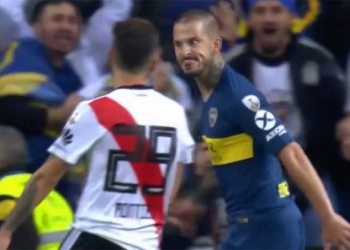 El polémico festejo de Darío Benedetto en el gol de Boca a River Plate
