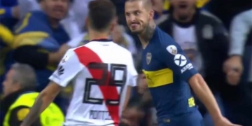 El polémico festejo de Darío Benedetto en el gol de Boca a River Plate