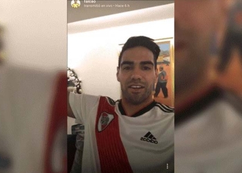 Falcao, más hincha que nunca. ¡Así respondió cuando le hablaron del descenso de River!