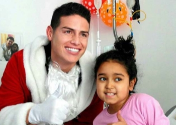 ¡Es de crack el gesto navideño de James Rodríguez en Colombia!