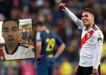 El alocado festejo de Falcao por el título de River Plate en la Copa Libertadores