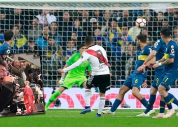 ¡Rompió en llanto, al aire, por el golazo de Juan Fernando Quintero!