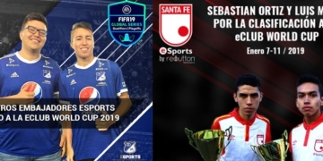 Representantes de Millonarios y Santa Fe eSports, al FIFA eClub World Cup